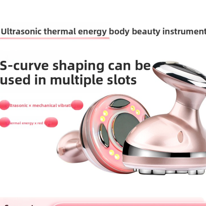 Ultrasonic Red Light Beauty Massager — Sculpt, Lift & Glow at Home