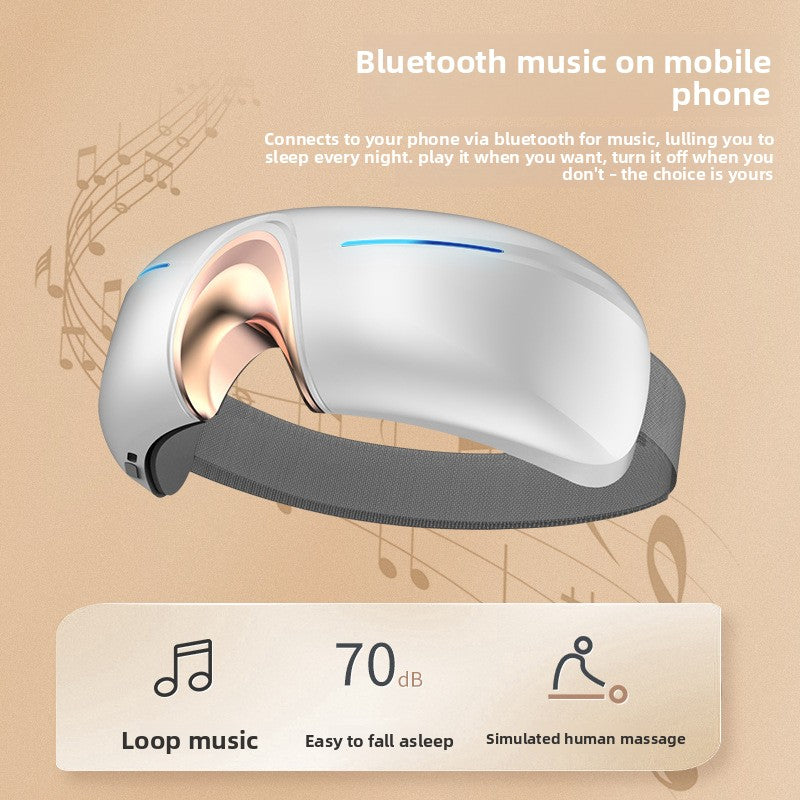 Smart Eye Massager with Heat & Vibration — Depuff, Relieve Strain & Sleep Better