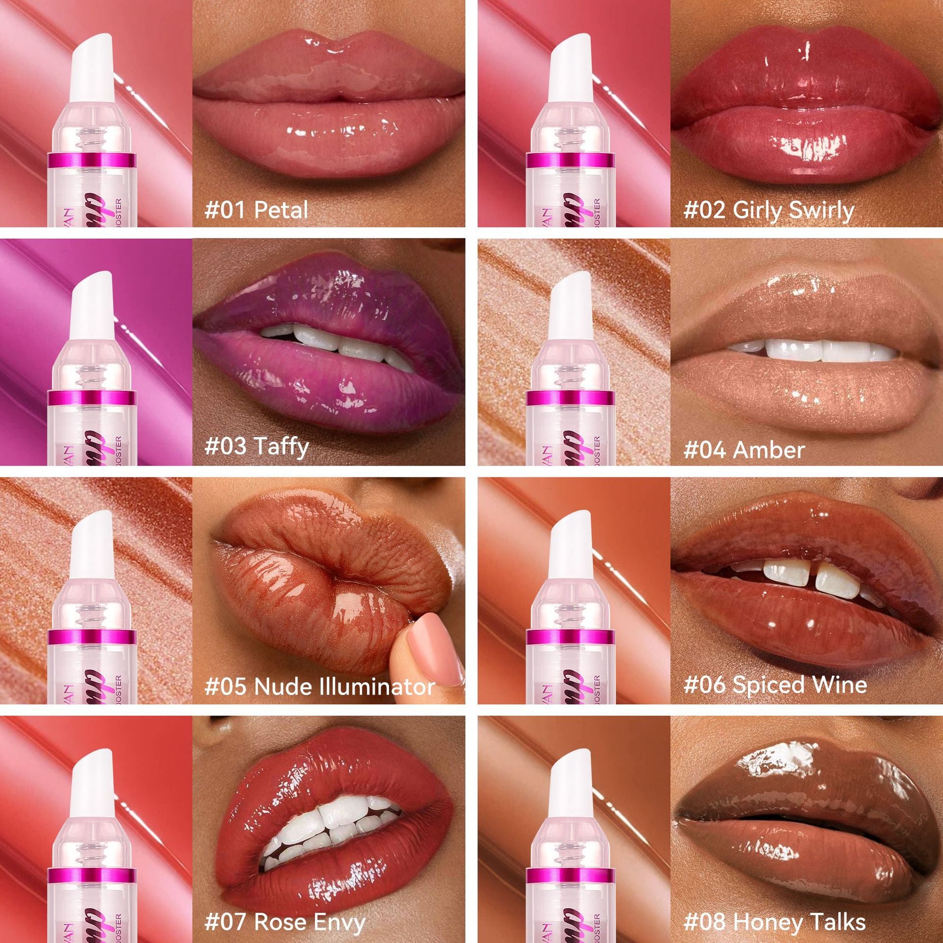Moisturizing Lip Plumping Gloss — Precision Needle Tip, Vibrant Color & Fuller Lips