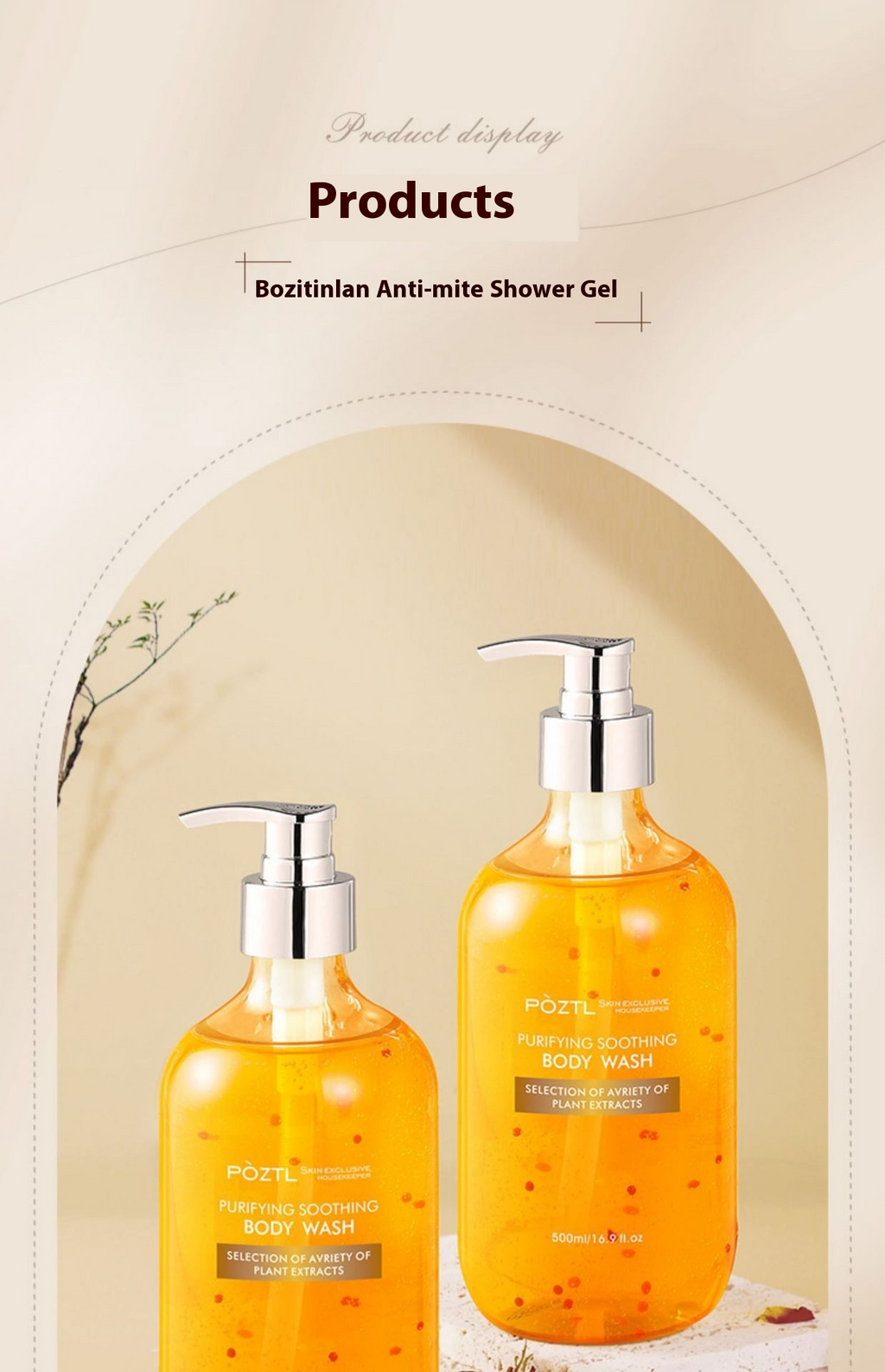 Anti-Acne Body Shower Gel – Clarifying Body Wash for Bacne, Chest Acne & Blemish-Prone Skin
