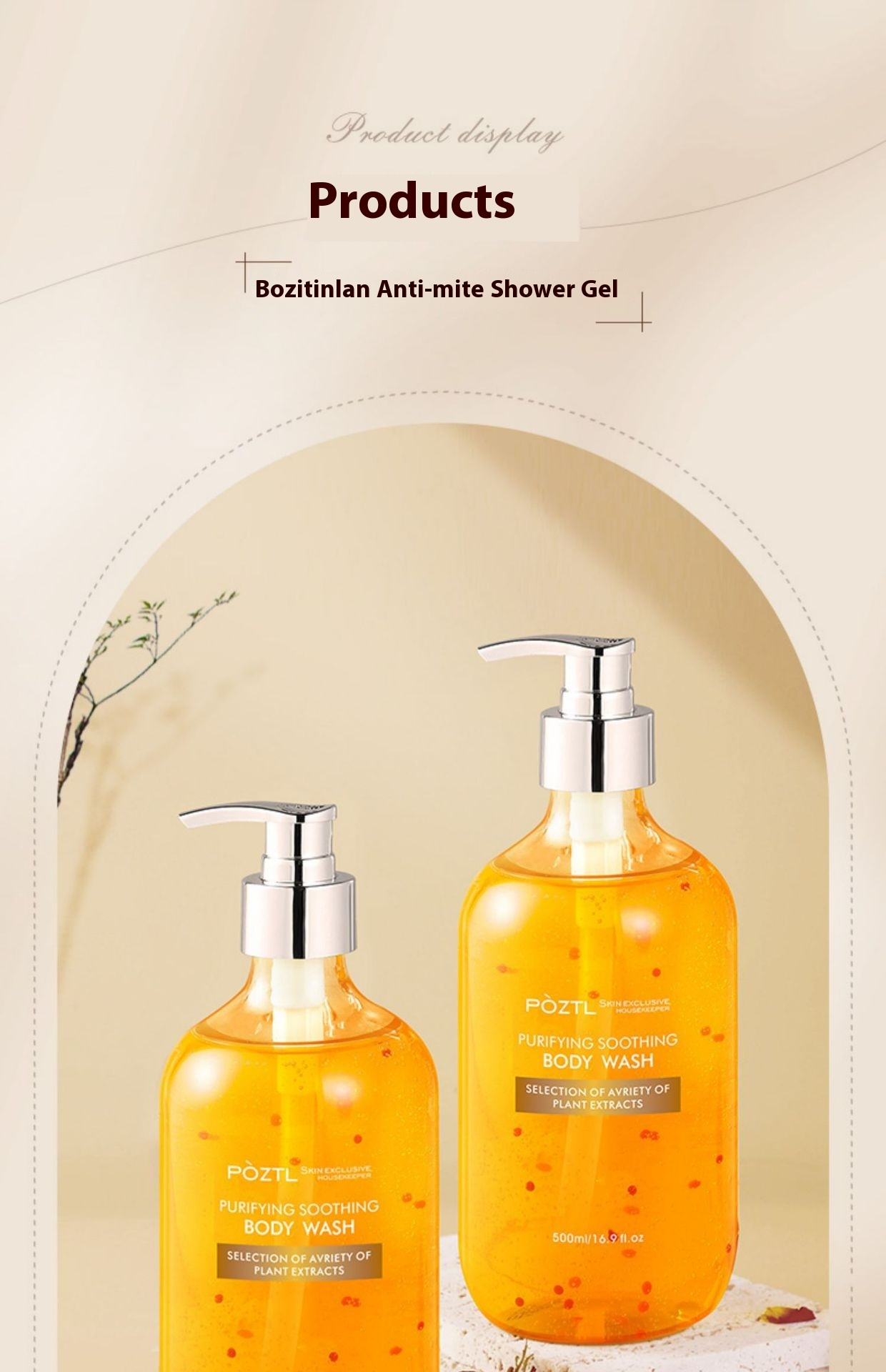 Anti-Acne Body Shower Gel – Clarifying Body Wash for Bacne, Chest Acne & Blemish-Prone Skin