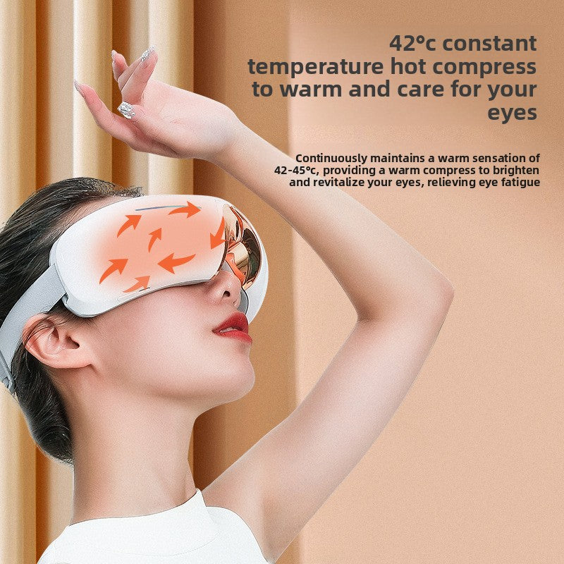 Smart Eye Massager with Heat & Vibration — Depuff, Relieve Strain & Sleep Better