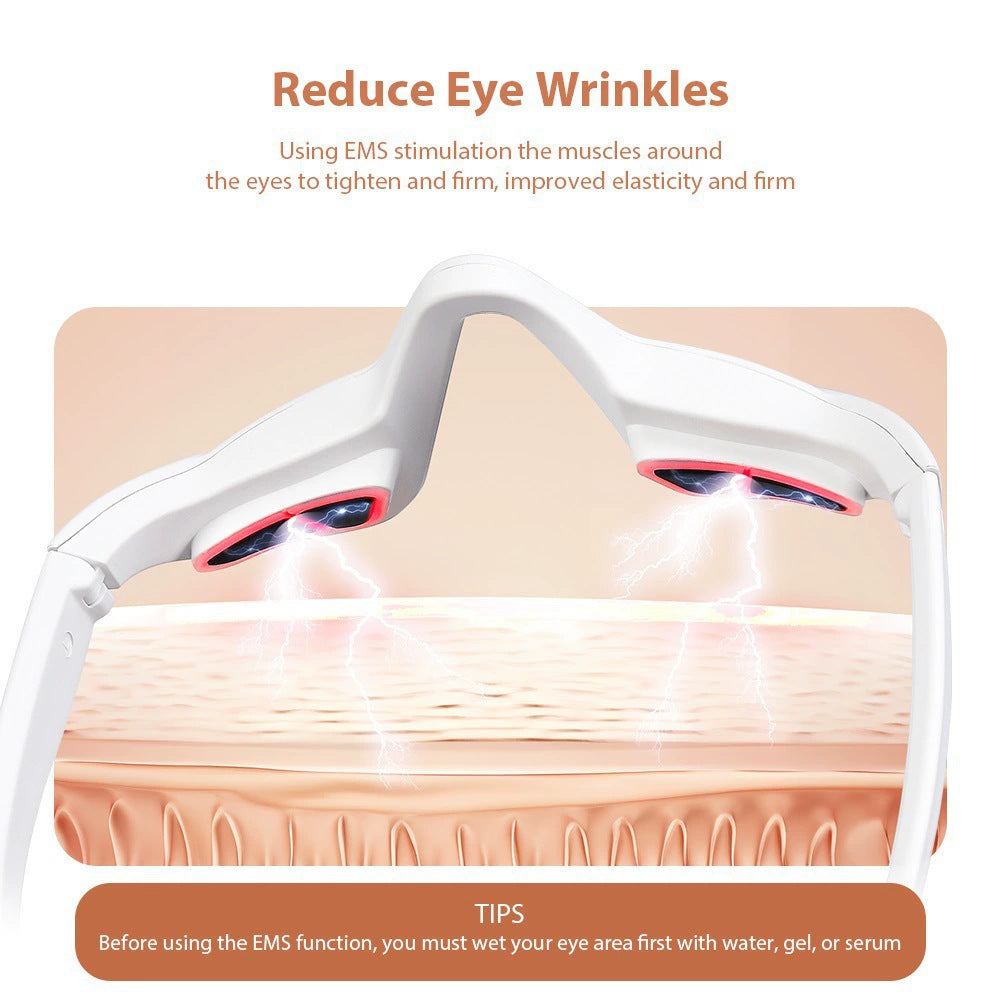 EMS Microcurrent Eye Massager — Depuff, Brighten Dark Circles & Boost Eye Serum Absorption