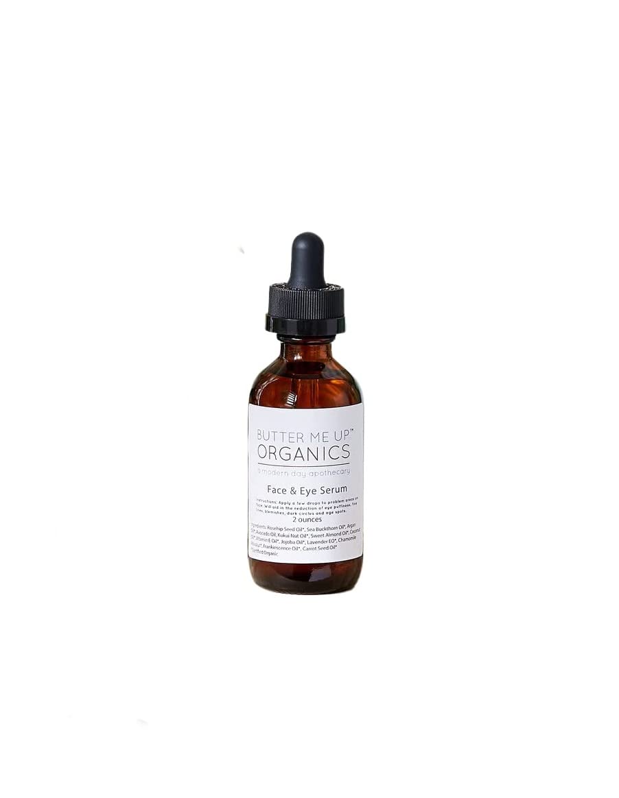Organic Face & Eye Serum — Anti-Aging, Dark Circles & Wrinkles All-in-One