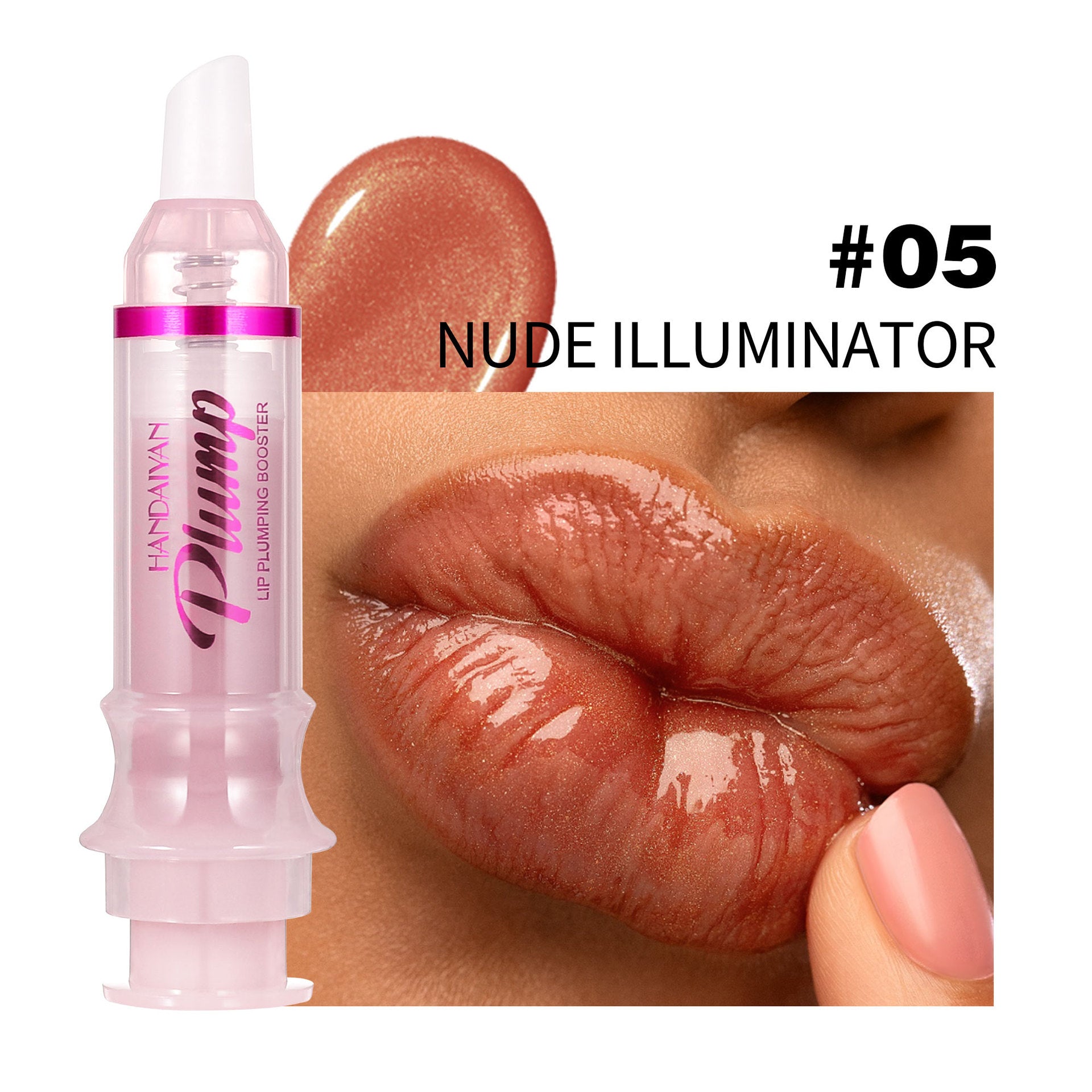 Moisturizing Lip Plumping Gloss — Precision Needle Tip, Vibrant Color & Fuller Lips
