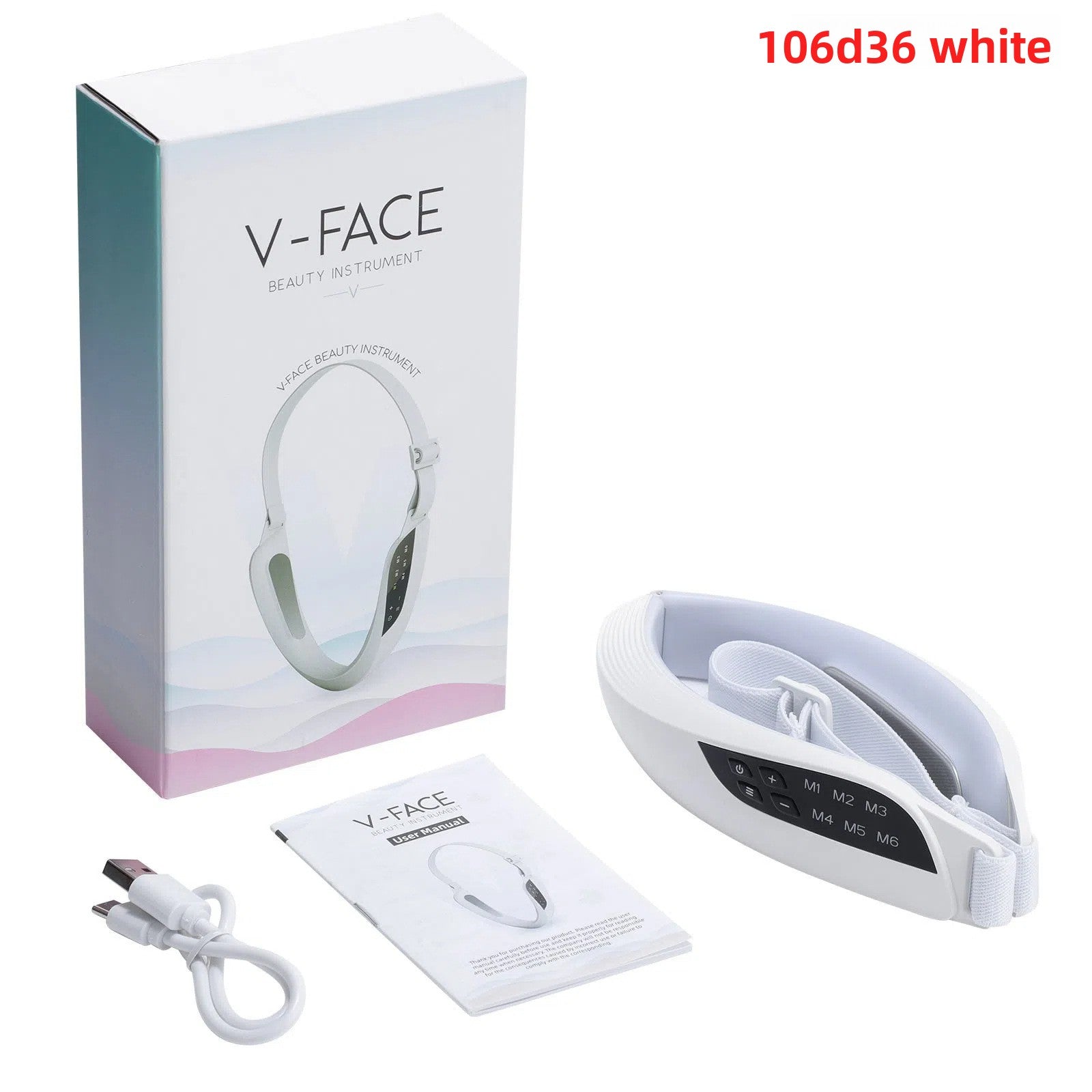 EMS Microcurrent Facial Toning Device — V-Shape Lift, Multi-Color LED & Full Body Use