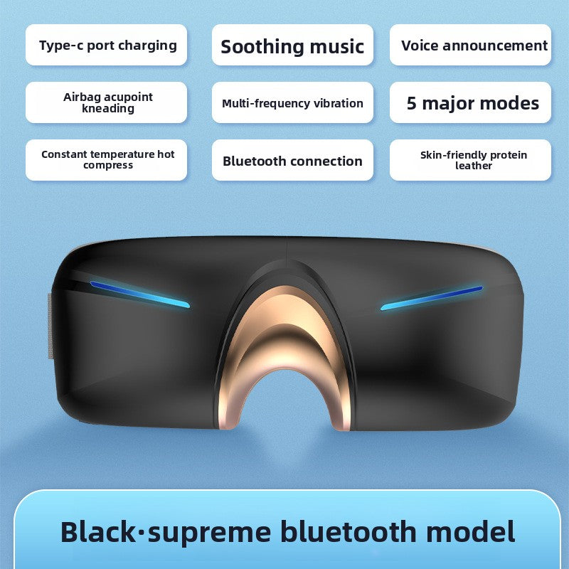 Smart Eye Massager with Heat & Vibration — Depuff, Relieve Strain & Sleep Better