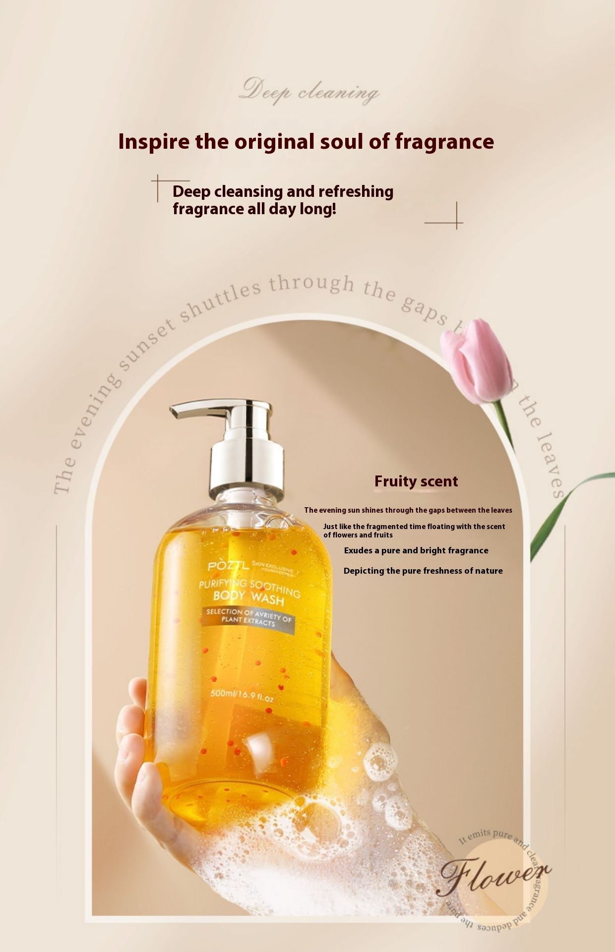 Anti-Acne Body Shower Gel – Clarifying Body Wash for Bacne, Chest Acne & Blemish-Prone Skin
