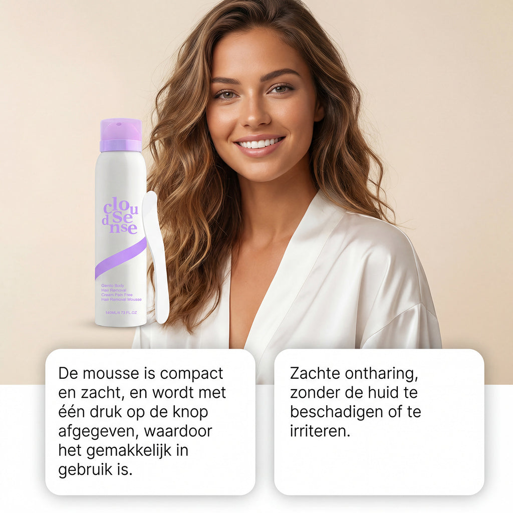 Painless Hair Removal Mousse — Smooth Skin in Minutes, Gentle for Sensitive Skin
