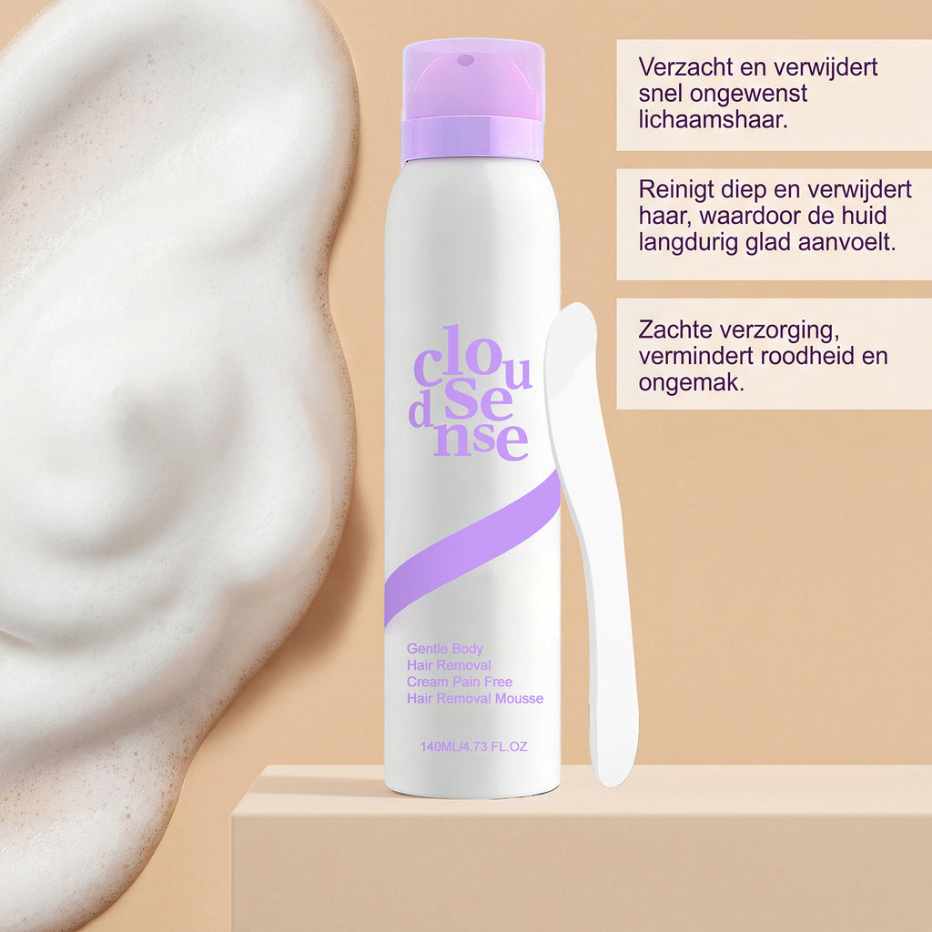 Painless Hair Removal Mousse — Smooth Skin in Minutes, Gentle for Sensitive Skin
