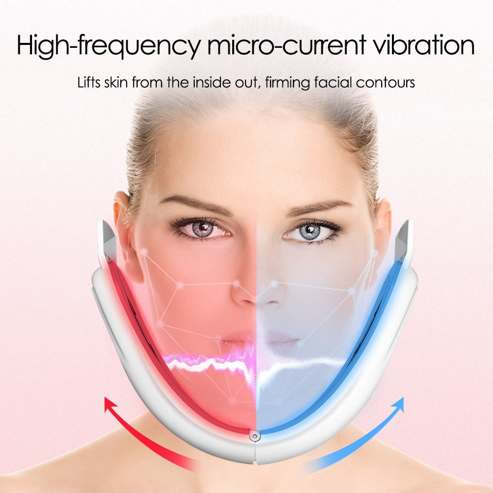 EMS Microcurrent Facial Lifting Device — V-Shape Jawline, Firm & Contour at Home